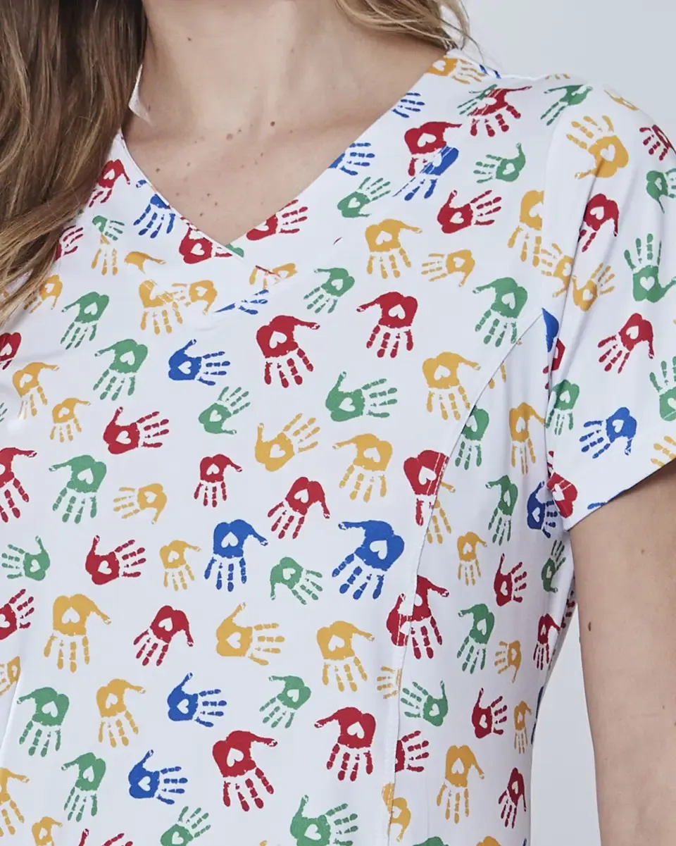 Blusa Scrub Feminina Estampada - Balance Fit by Namastê — foto 2