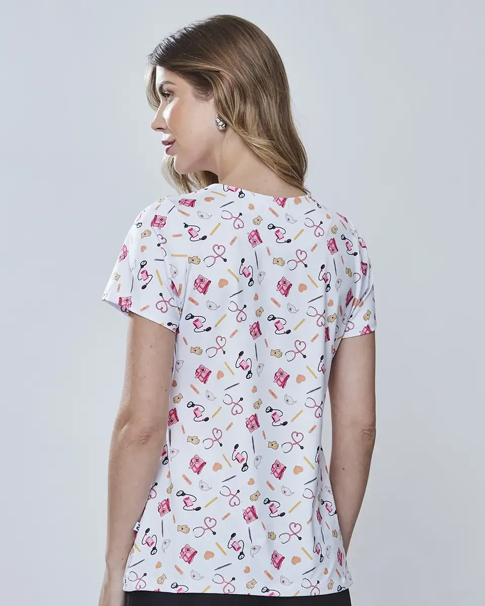 Blusa Scrub Feminina Estampada - Balance Fit by Namastê — foto 10