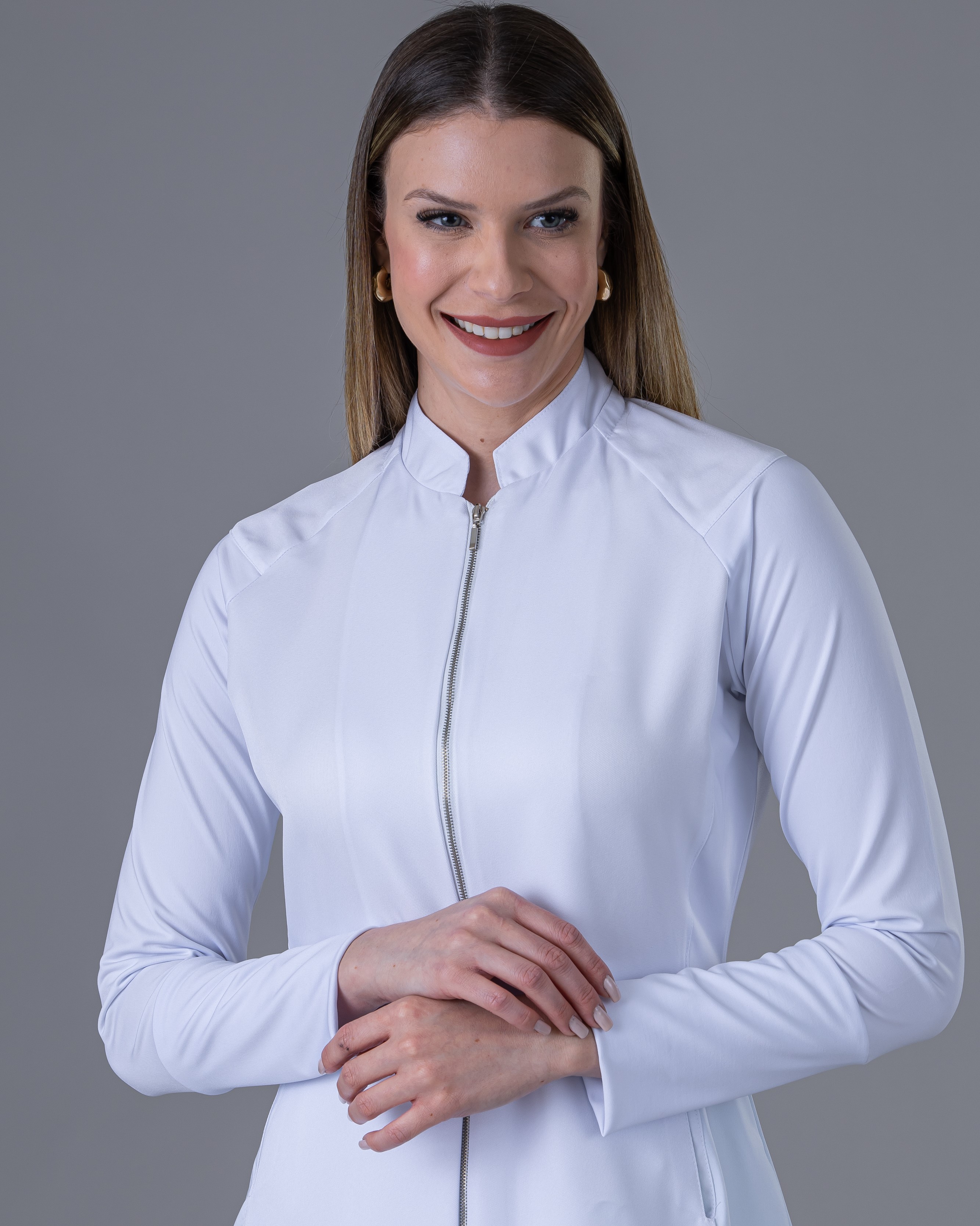 Jaleco Feminino Gola Padre - LAB+ Science — foto 3