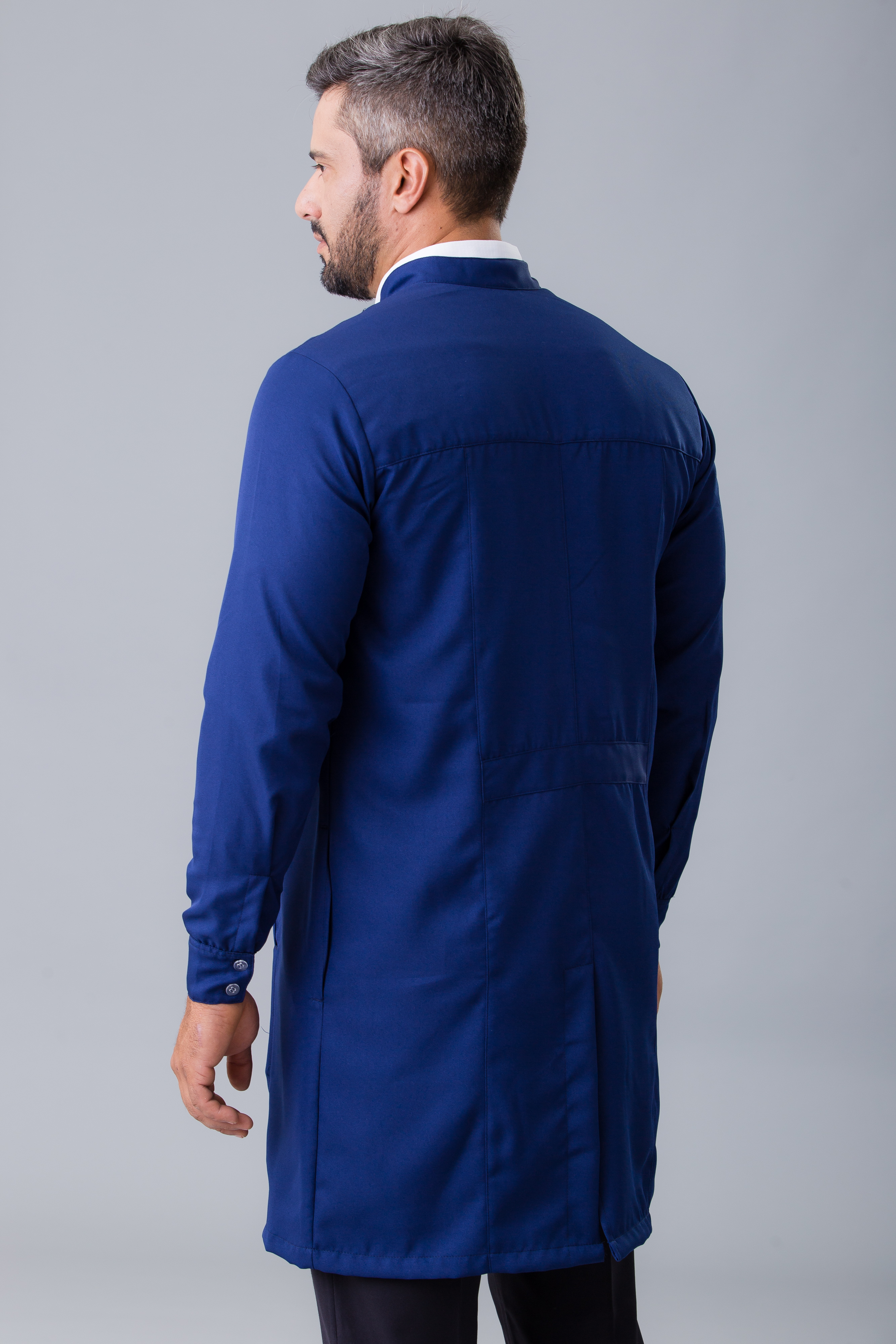 Jaleco Masculino Gola Padre com Zíper - LAB+ Clinical — foto 4
